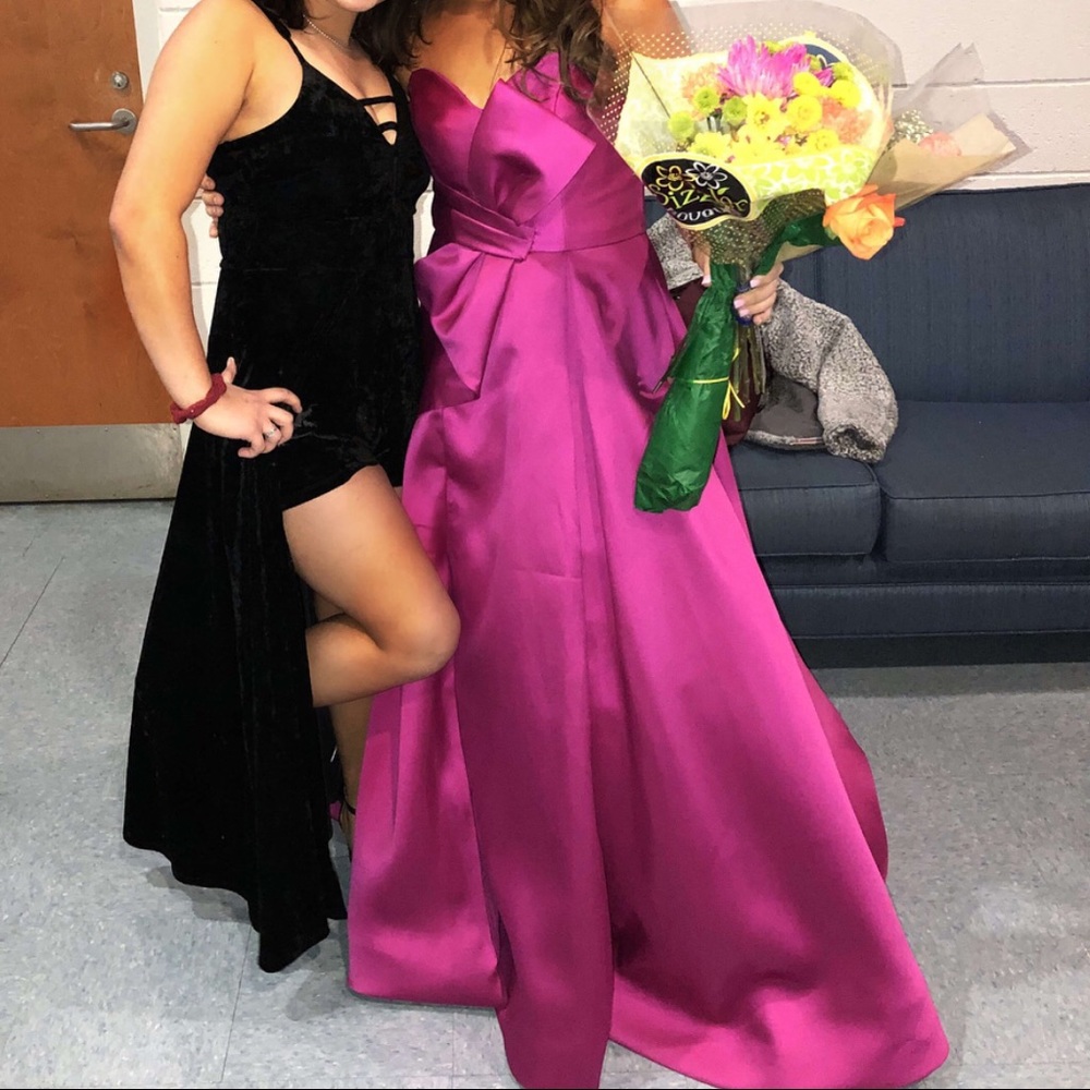 pink gown